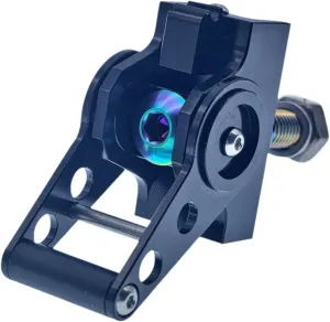 Folding Bike Buckle Cycling Equipment Quick Release Bicycle Parts Titanium Alloy Bike Clamp Plate Accessories for Aline, All Black