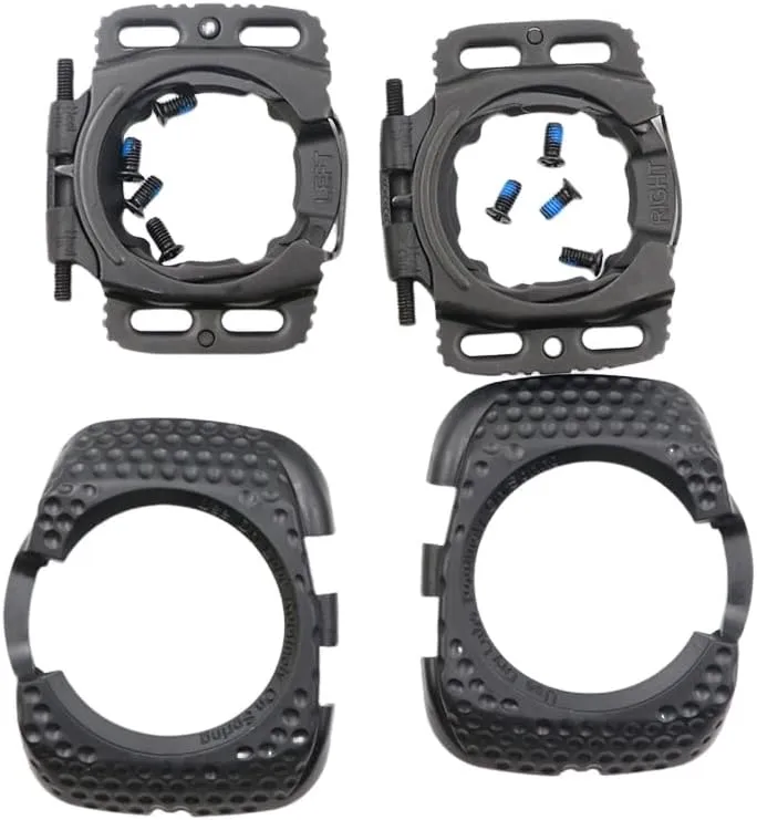 for 1 Pair Quick Release Cycling Shoes Cleats Self-Locking Pedal Aerodynamic for Wahoo for SpeedPlay for Zero (Black)