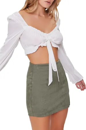 Forever 21 Women's Faux Suede Mini Skirt