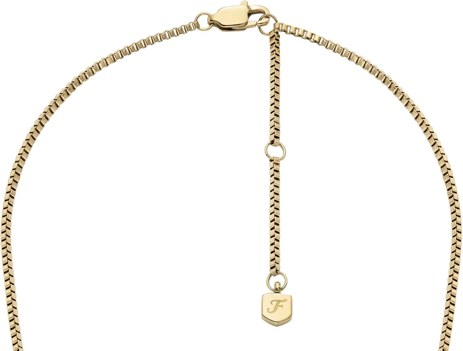 Fossil Women's Gold-Tone Stainless Steel Pendant Chain Necklace for Women
