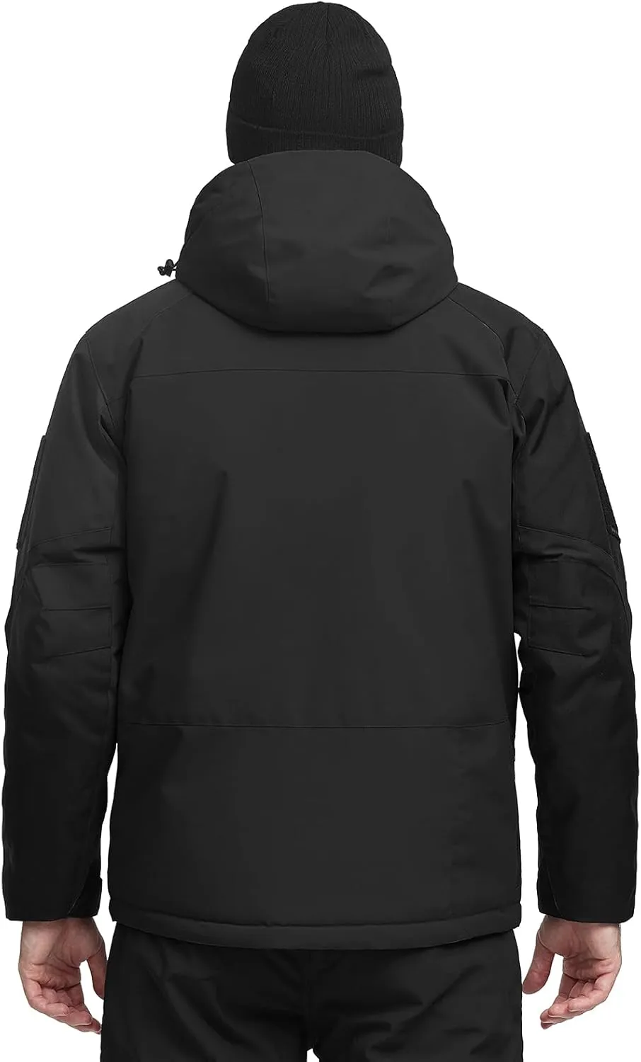 FREE SOLDIER Men's Waterproof Ski Winter Jacket Warm Winter Snow Snowboard Coat with Multi Pockets Detachable Hood