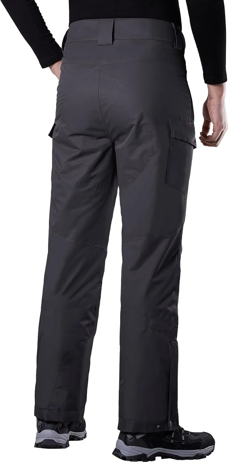 FREE SOLDIER Men's Waterproof Warm Snowboard Insulated Pants Winter Ski Snow Pants