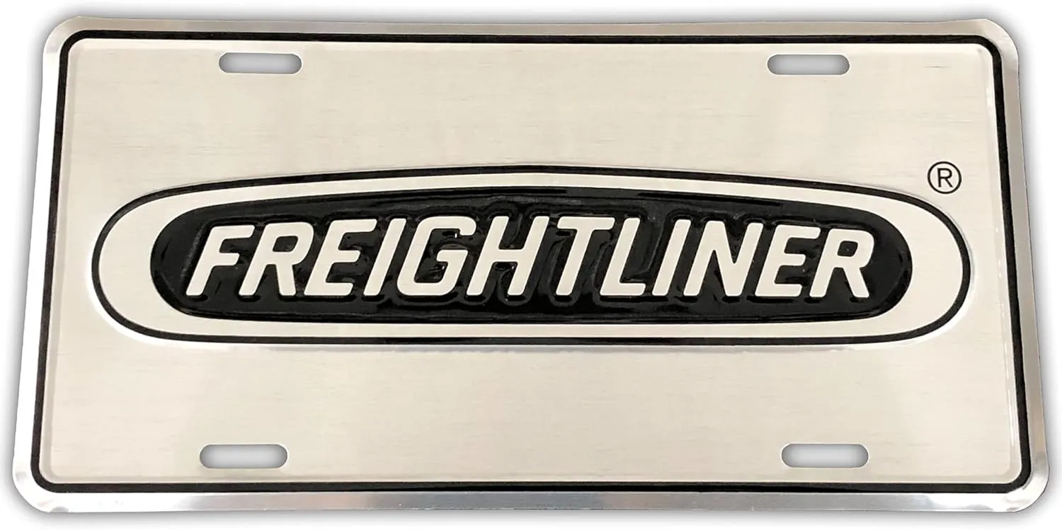 Freightliner Deluxe Aluminum Embossed License Plate