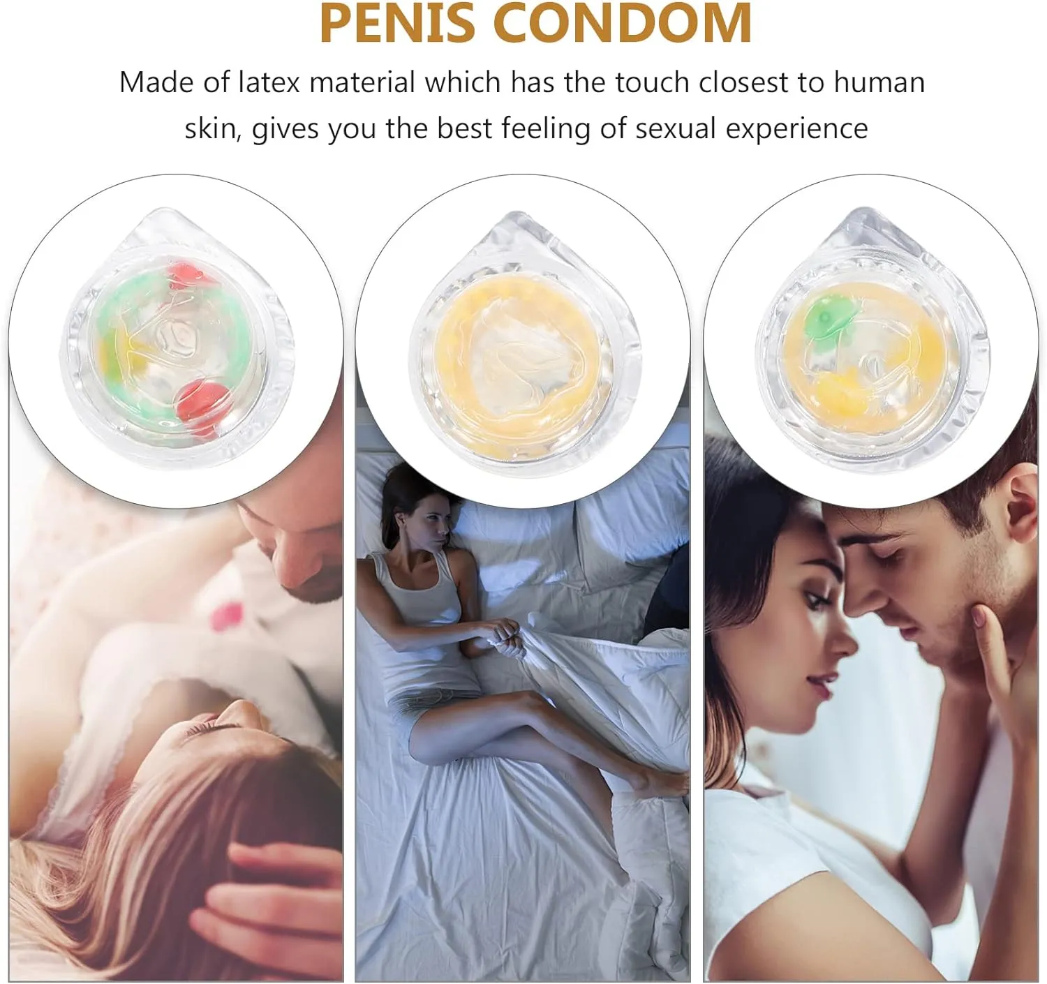 GALPADA Gifts 6pcs Colorful Flower Condoms Safe Sleeve Adult Sex Life Supplies Ultra- Thin Health Products (Small Flower)