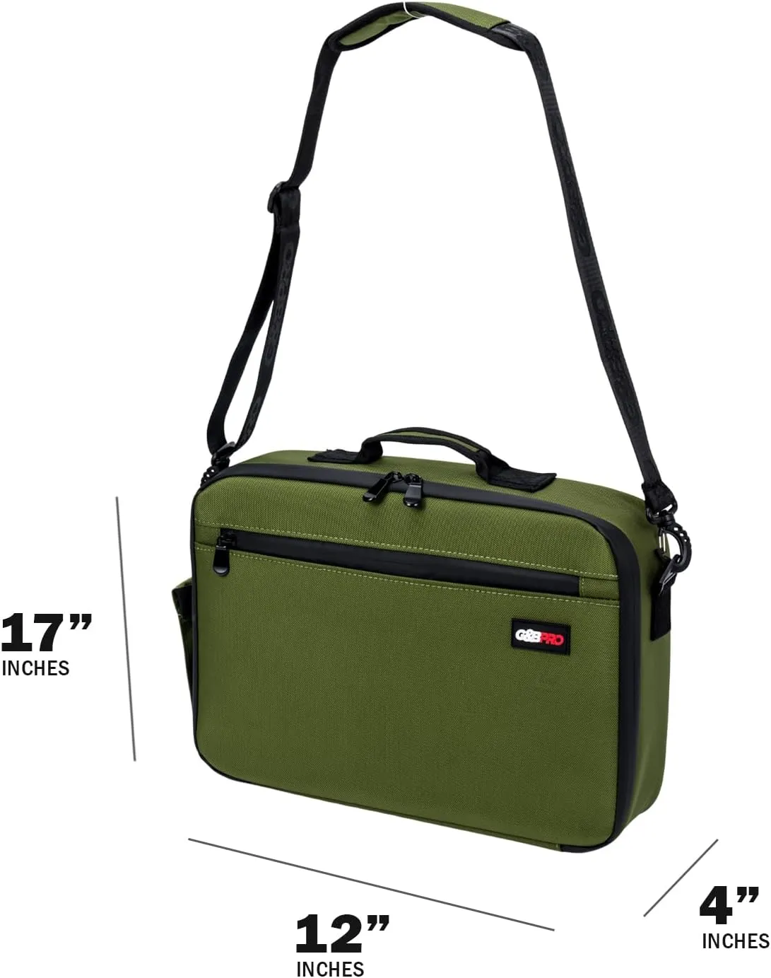 G&BPRO Crossbody Briefcase with Extending Tray System | All-in-one Mobile Workstation Travel Bag