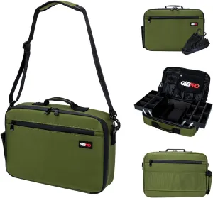 G&BPRO Crossbody Briefcase with Extending Tray System | All-in-one Mobile Workstation Travel Bag