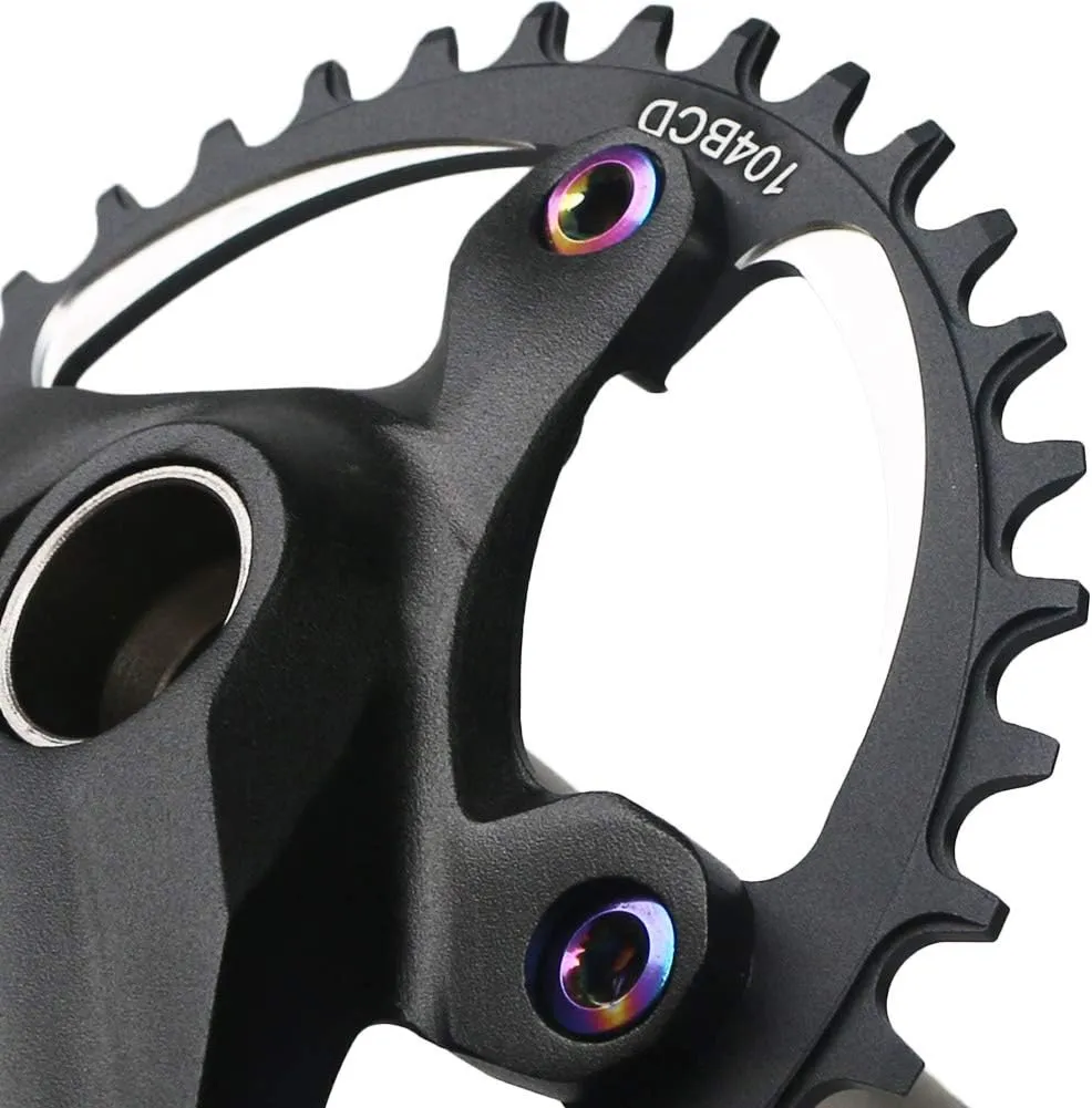 GANOPPER 170mm Crankset 30T 32T 34T 36T 38T Single Speed Mountain Bike Cycling Road Bike Crank Arm Set