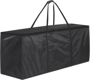 ‎GARPROVM Garden Cushion Storage Bag, 420D Oxford Fabric Waterproof Storage Bags Extra Large Outdoor Cushion Storage Bag with Handle Zipper — Extra Large Storage Bags (173x51x76 cm, Black)