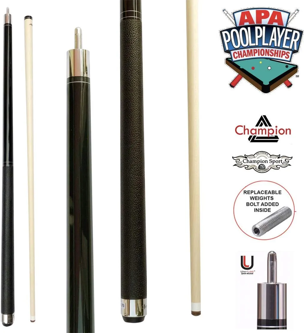 Gator Champion Dragon Pool Cue Stick with Quick Release Joint, Low Deflection Shaft, Black or White case, Retail Price: $295.55