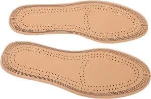 Gatuida Ultra-Thin Breathable Leather Insoles Pigskin Replacement Absorbent Foam for High Arch Support Replacement Insoles for Men's Women's