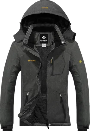 GEMYSE Women's Mountain Waterproof Ski Snow Jacket Rain Winter Jacket Coat Hooded Windproof Parka
