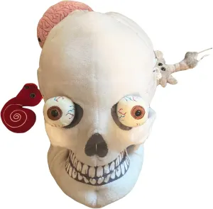 GIANTmicrobes Deluxe Skull with Hidden Organs Plush, Skull Plush, Anatomical Skull Gift, Halloween Skull Decor, Anatomy Skull, Human Skull Model Plushie, Skull Anatomy Model, Skull Pillow, Skull Toy