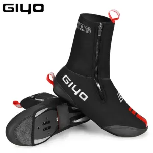 GIYO Waterproof Windproof Fleece Cycling Overshoes for Winter Ride