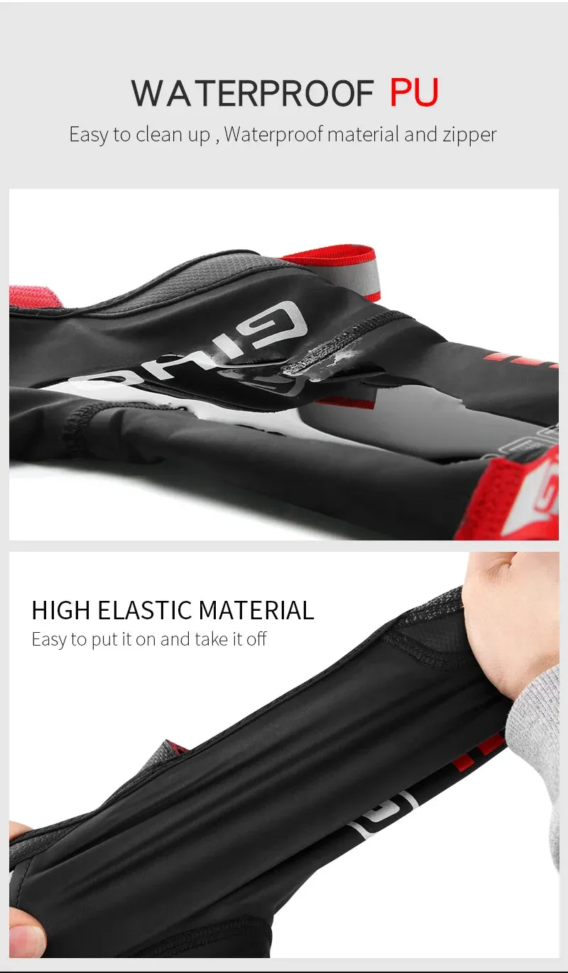 GIYO Waterproof Windproof Fleece Cycling Overshoes for Winter Ride