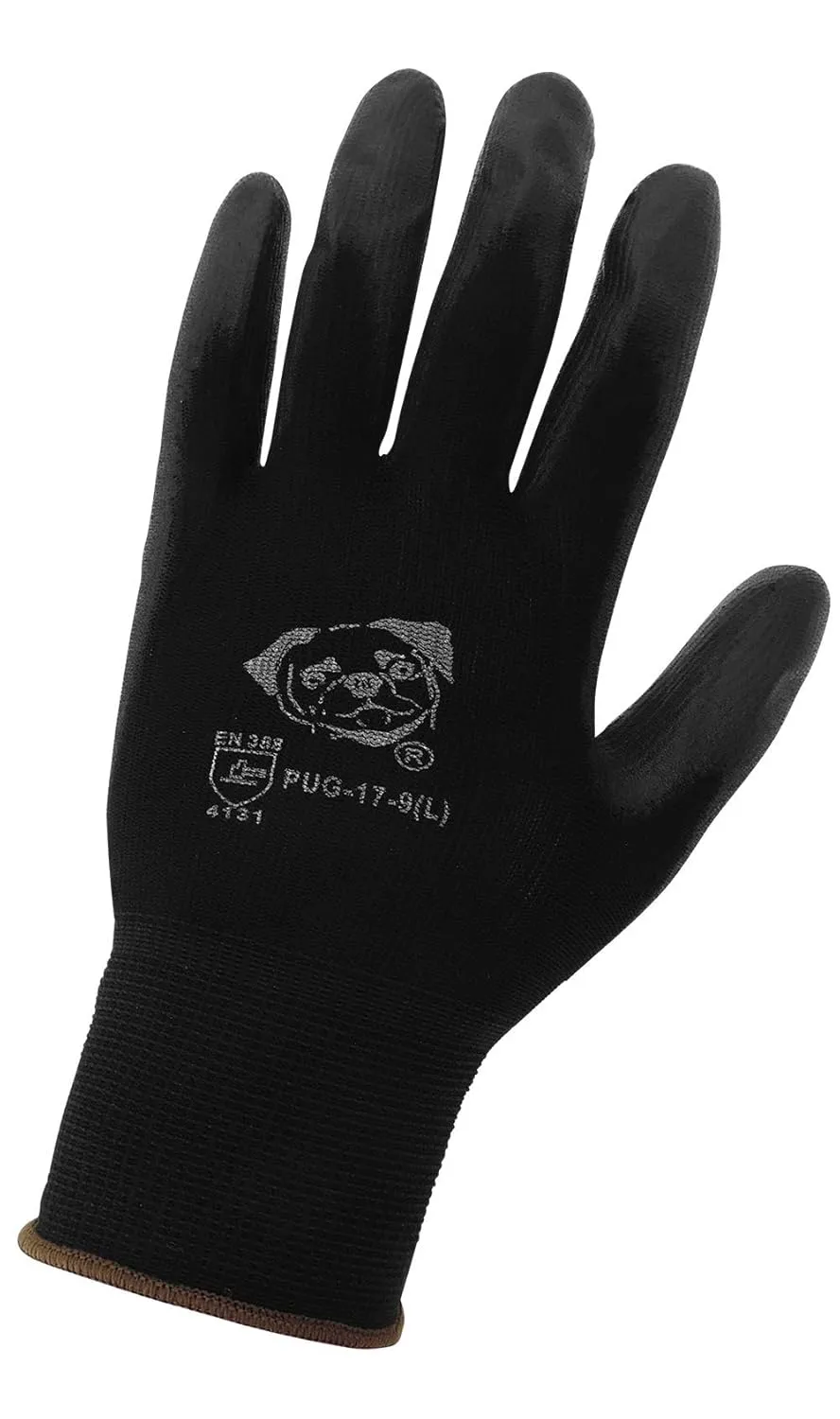 Global Glove - PUG-17-M PUG-17 - Lightweight Seamless General Purpose PU Dipped Glove - Medium - (Case of 144),Black