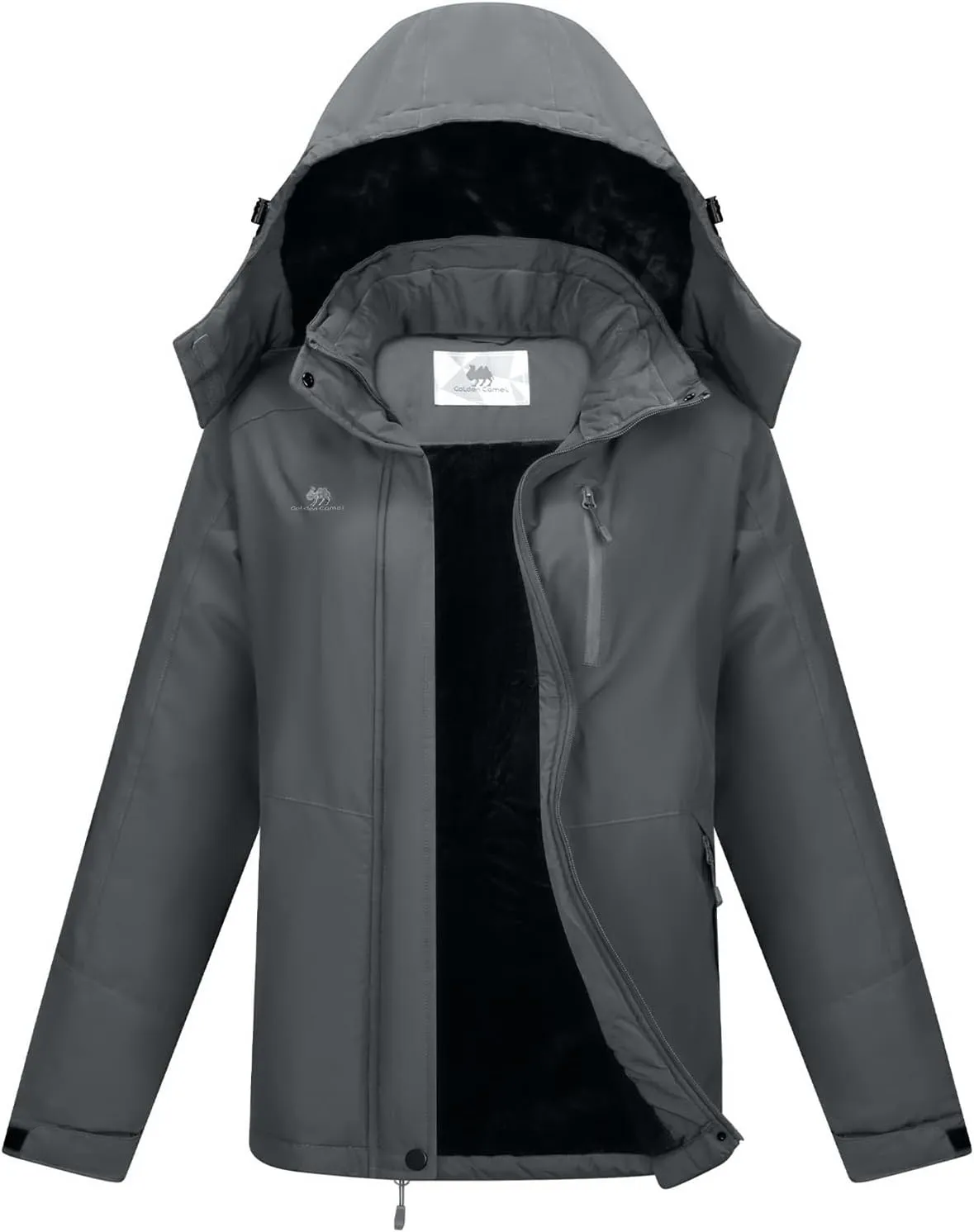 GOLDEN CAMEL Women's Winter Jacket Windproof Ski Snow Jacket Waterproof Thicken Parka Rain Jacket Warm Puffer Coat