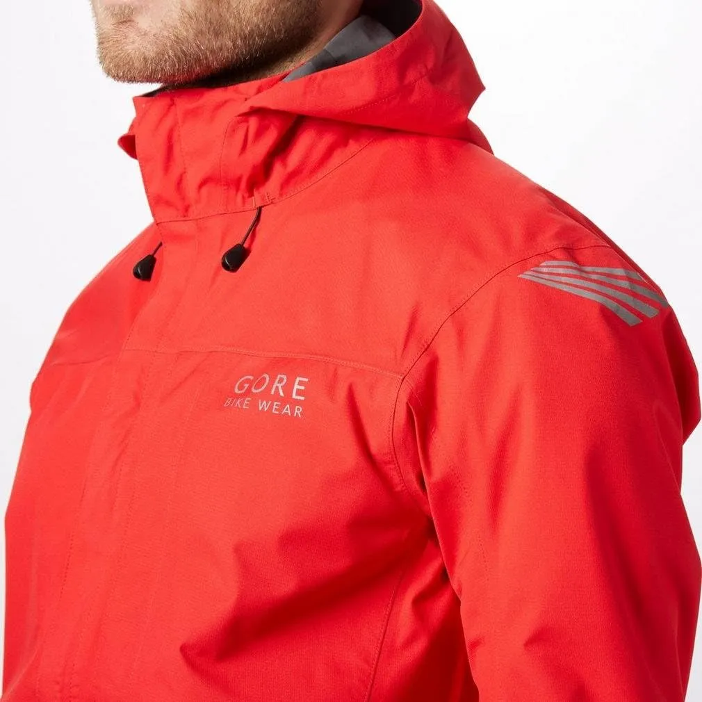 GORE BIKE WEAR Men’s Cycling Rain Jacket, Light, GORE-TEX, GT Paclite Jacket, Size XXL, Neon Yellow, JGPMEL