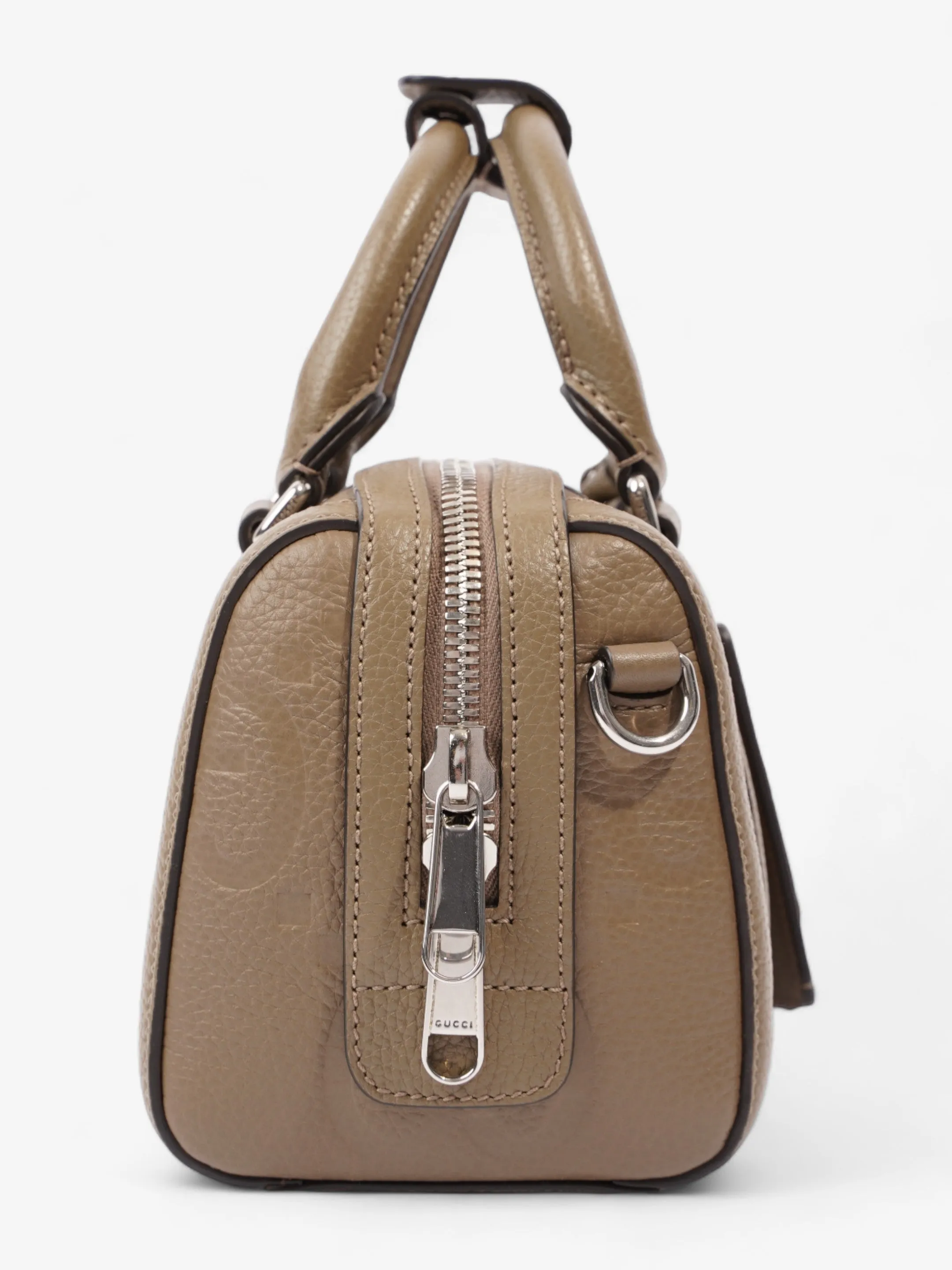 Gucci Jumbo GG Mini Duffle Beige Embossed Leather