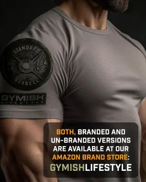 Gymish Lifestyle Skull Plate Gym Shirt, Work Out Deadlift Skull T-Shirt for Men