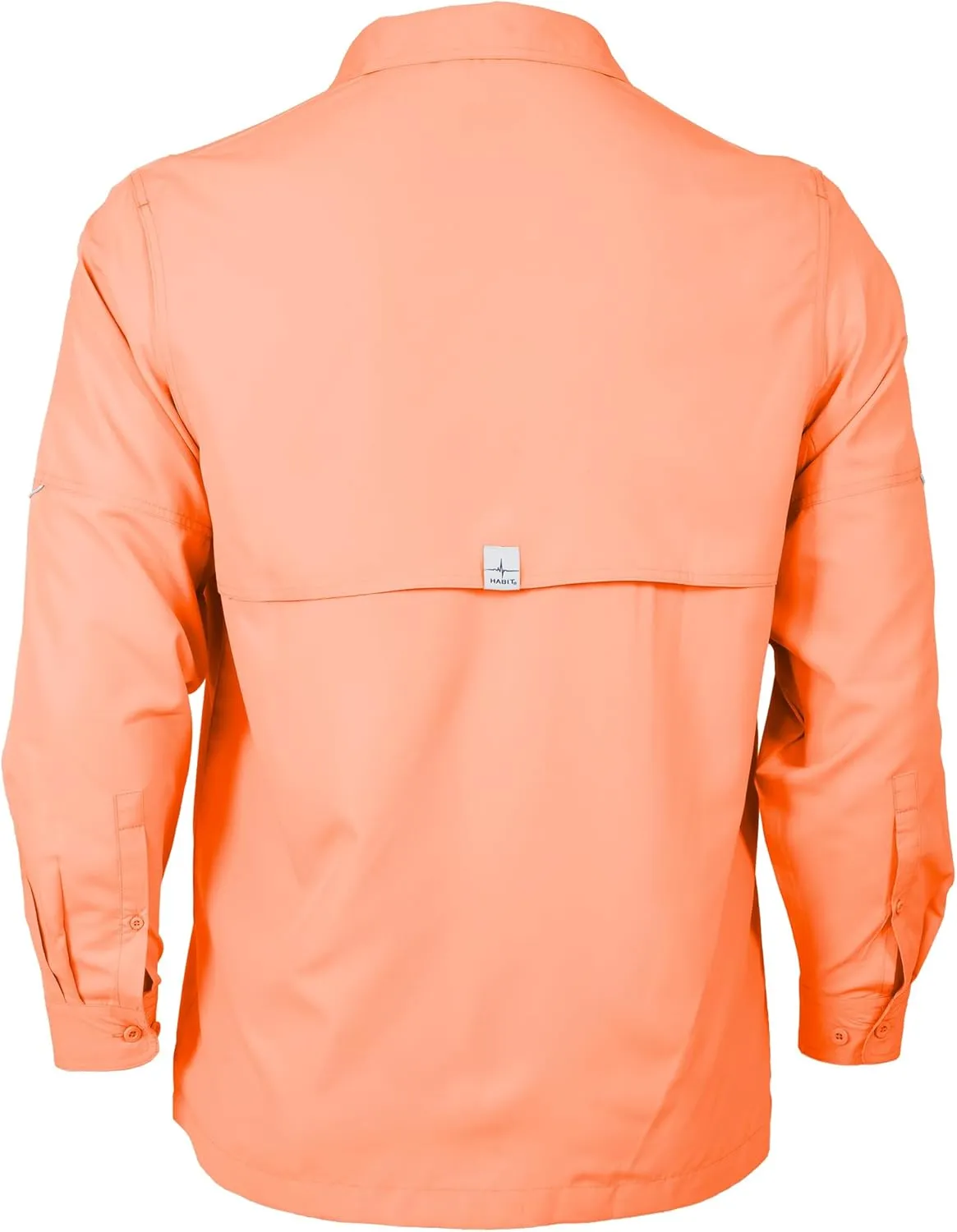 HABIT Men's Fourche Mountain Long Sleeve River Guide Fishing Shirt - UPF 40  UV Protection