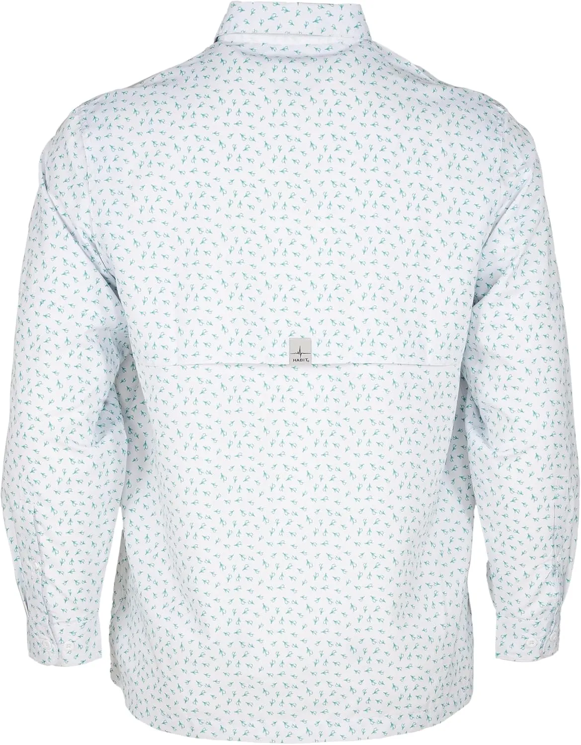 HABIT Men's Fourche Mountain Long Sleeve River Guide Fishing Shirt - UPF 40  UV Protection