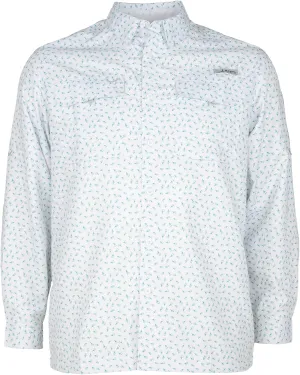 HABIT Men's Fourche Mountain Long Sleeve River Guide Fishing Shirt - UPF 40  UV Protection