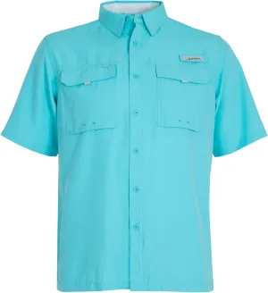 HABIT Men’s Fourche Mountain Short Sleeve River Guide Fishing Shirt - UPF 40  UV Protection