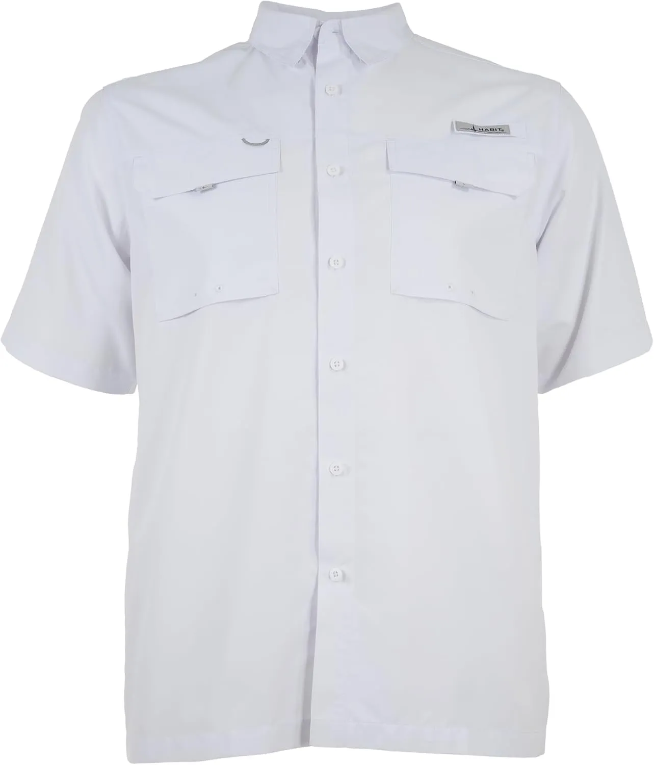 HABIT Men’s Fourche Mountain Short Sleeve River Guide Fishing Shirt - UPF 40  UV Protection
