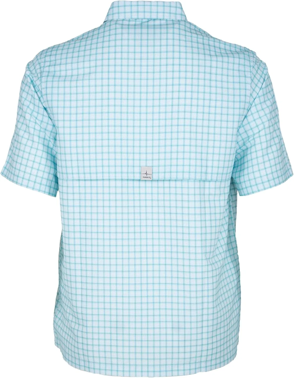 HABIT Men’s Fourche Mountain Short Sleeve River Guide Fishing Shirt - UPF 40  UV Protection
