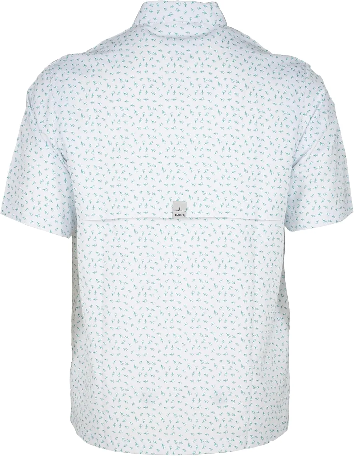 HABIT Men’s Fourche Mountain Short Sleeve River Guide Fishing Shirt - UPF 40  UV Protection