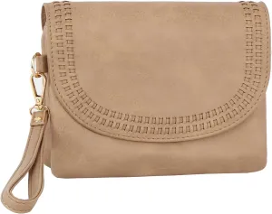 Handbag Republic Stay Trendy with Detachable Strap Crossbody Wristlet in PU Leather for Women