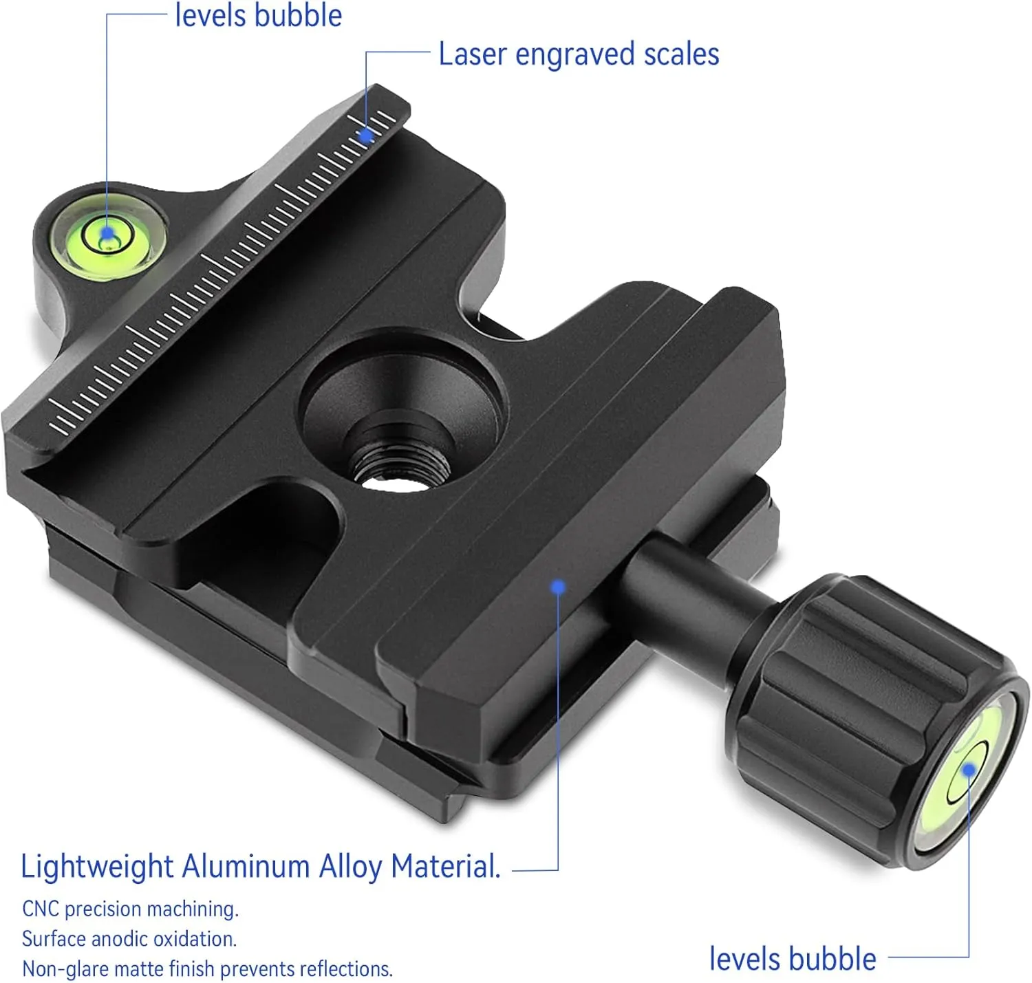 Haoge Quick Release QR Clamp Adapter Convertor for Manfrotto RC2 System to Arca-Swiss Compatible