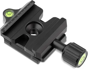 Haoge Quick Release QR Clamp Adapter Convertor for Manfrotto RC2 System to Arca-Swiss Compatible