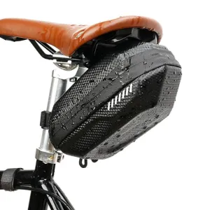 Hard Shell Rear Cycling Storage Pannier with Waterproof Leather Coating