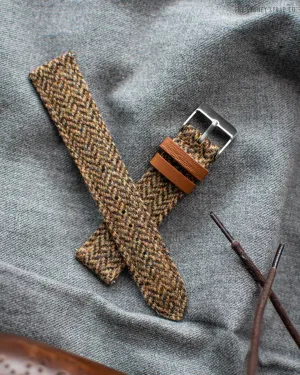 HARRIS TWEED® LIGHT BROWN HERRINGBONE