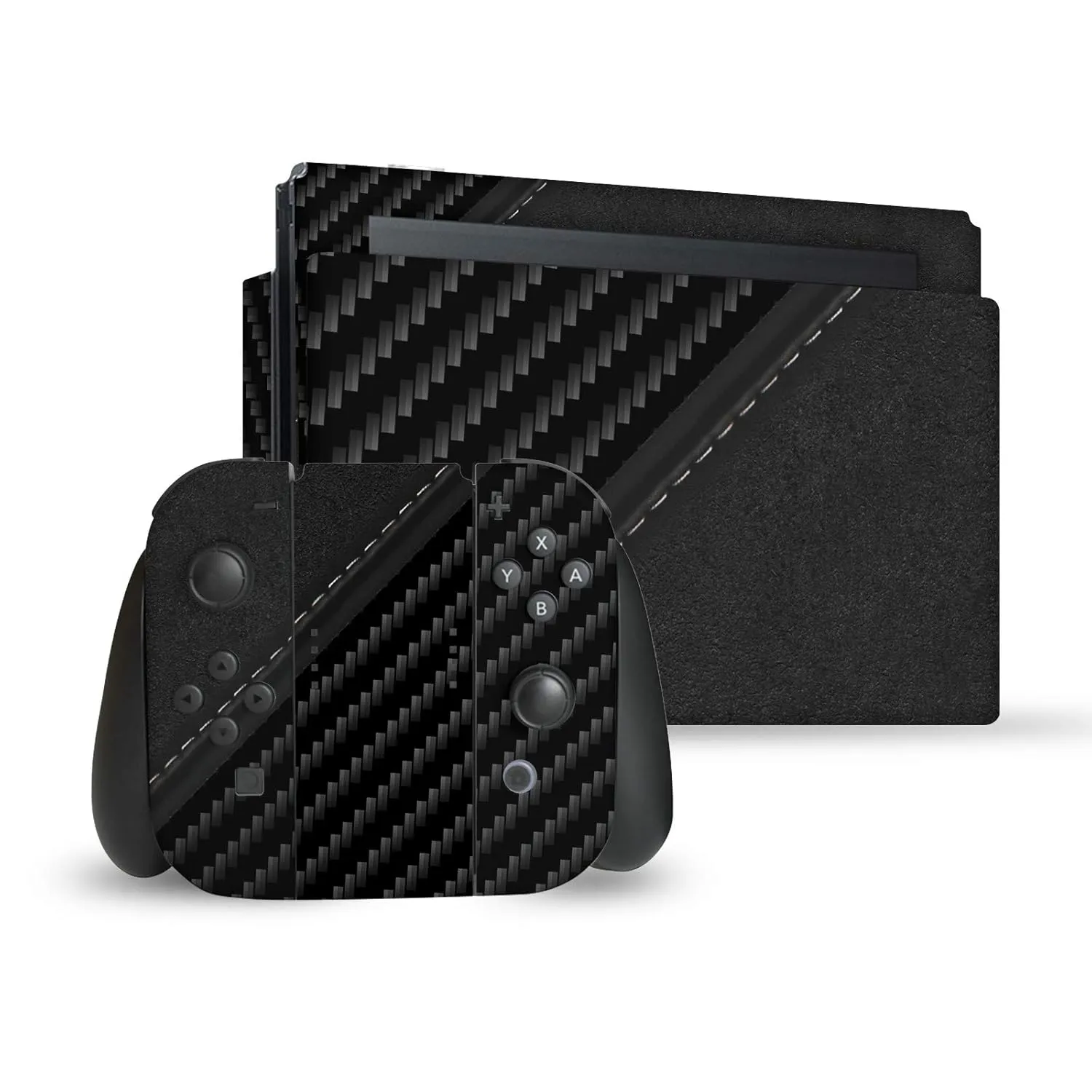 Head Case Designs Officially Licensed Alyn Spiller Leather Art Mix Vinyl Sticker Gaming Skin Case Cover Compatible With Nintendo Switch Console & Dock & Joy-Con Controller Bundle