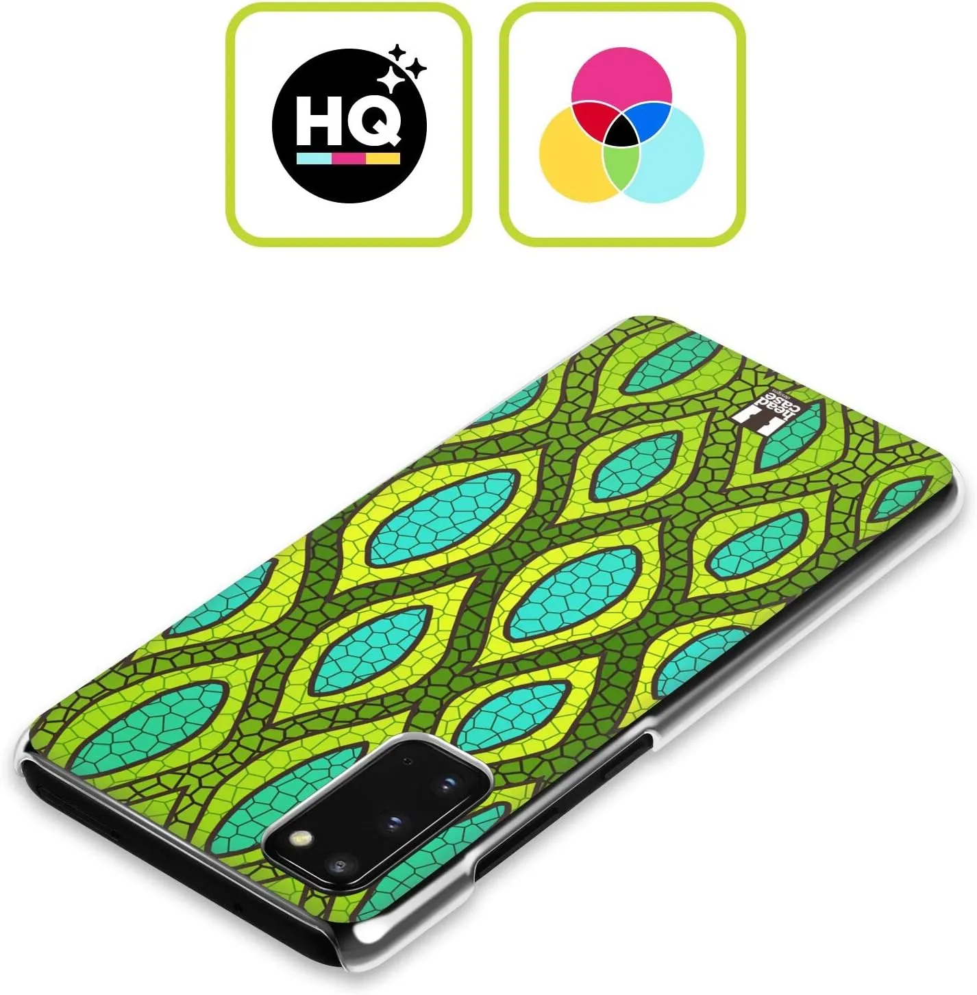 Head Case Designs Snakeskin Mad Print 2 Hard Back Case Compatible with Samsung Galaxy S23  5G