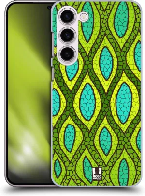 Head Case Designs Snakeskin Mad Print 2 Hard Back Case Compatible with Samsung Galaxy S23  5G