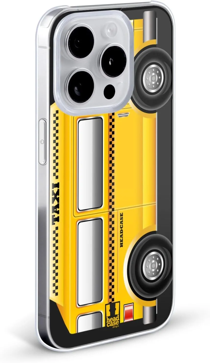 Head Case Designs Taxi Van Yellow Cab Hard Back Case Compatible with Apple iPhone X/iPhone Xs