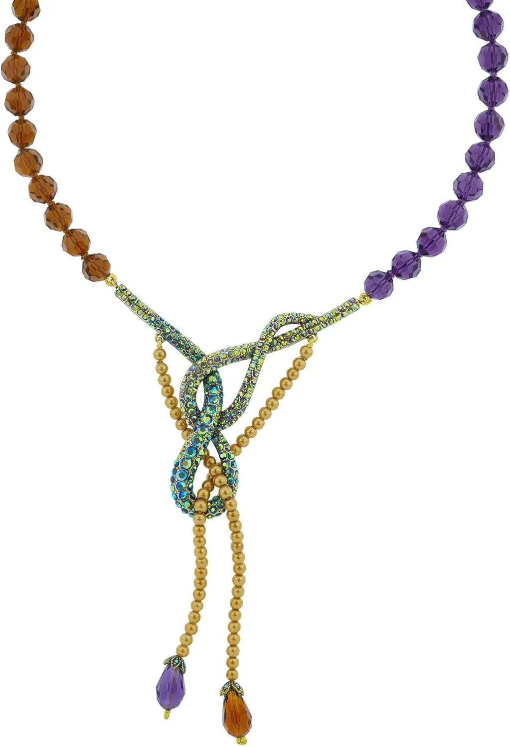 Heidi Daus®"Beautiful Melange Beaded Crystal Deco Necklace
