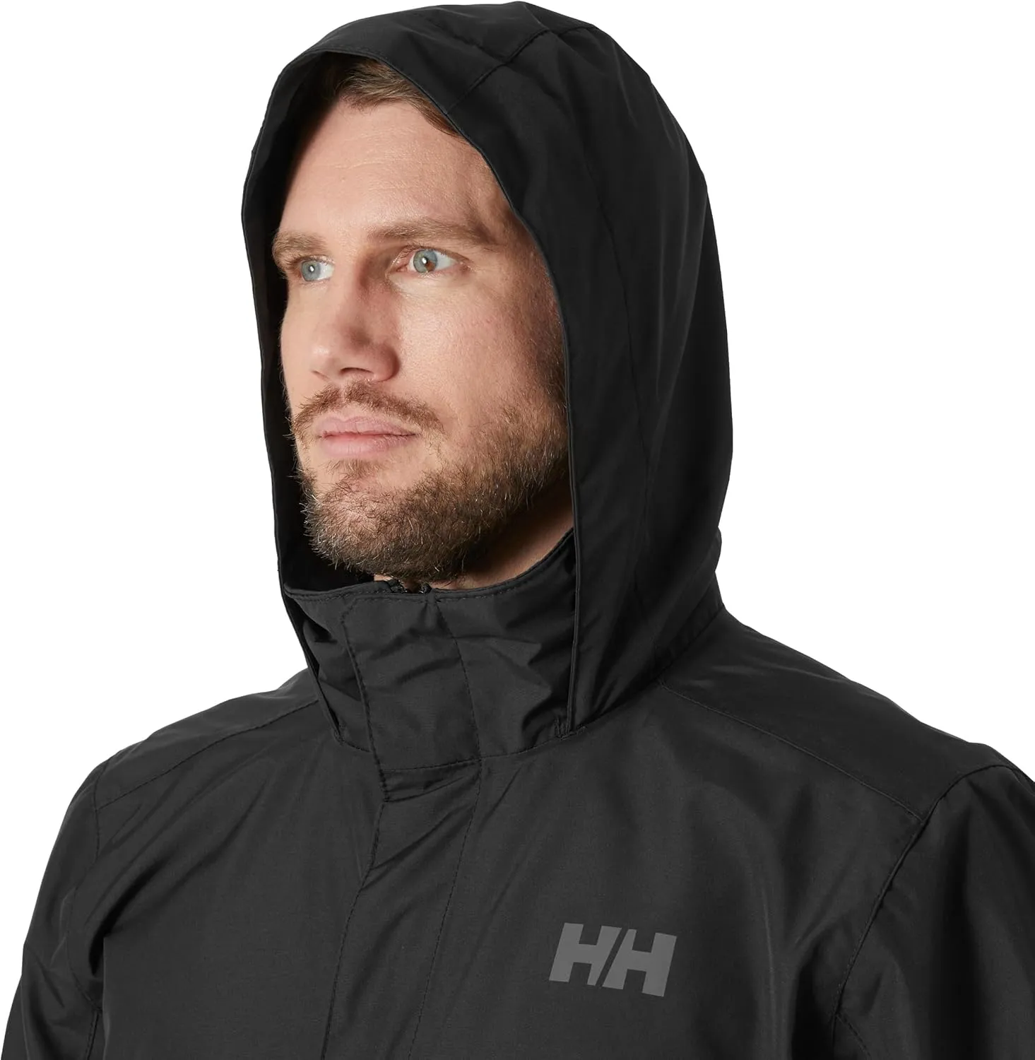 Helly Hansen Men's Dubliner Jacket Waterproof, Windproof, Breathable Shell Rain Coat with Packable Hood
