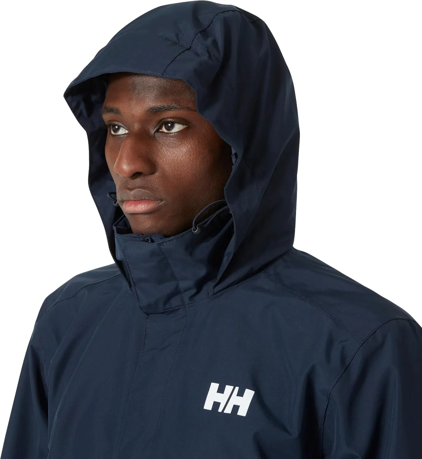 Helly Hansen Men's Dubliner Jacket Waterproof, Windproof, Breathable Shell Rain Coat with Packable Hood
