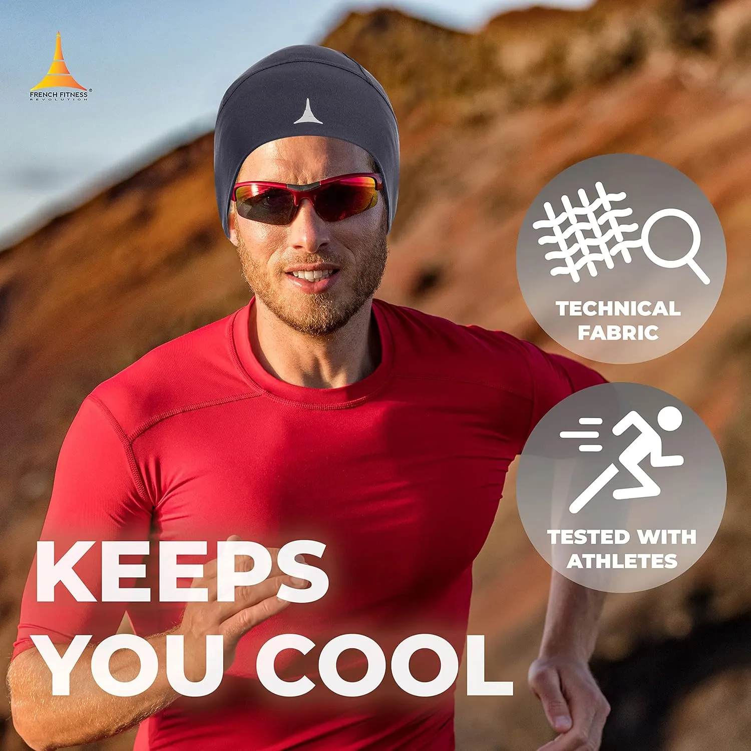 Helmet Liner Sweat Wicking Skull Cap Beanie. Ultimate Performance Moisture Wicking. Fits Under Helmets