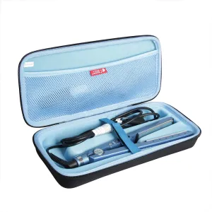Hermitshell Travel Case for BaBylissPRO Nano Titanium Ultra Thin Straightening Iron(Black Blue