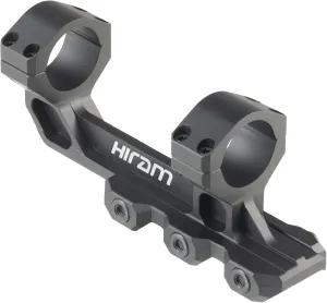 Hiram 30mm Dual Ring Offset Cantilever Scope Mount with Quick Release and Integrated Recoil Dampeners for Picatinny Rail