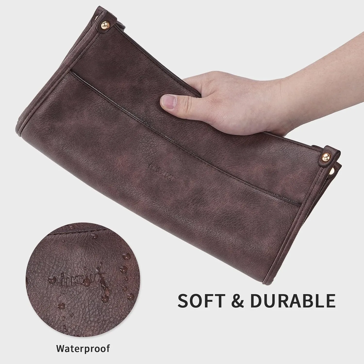 HKCLUF Vegan Leather Crossbody Bags Purse for Women Trendy Tassel Hobo Handbag Women With 2PCS Adjustable Guitar Strap