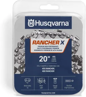 Husqvarna 531300441 H-80 Chainsaw Chain, Orange/Gray 20 inches