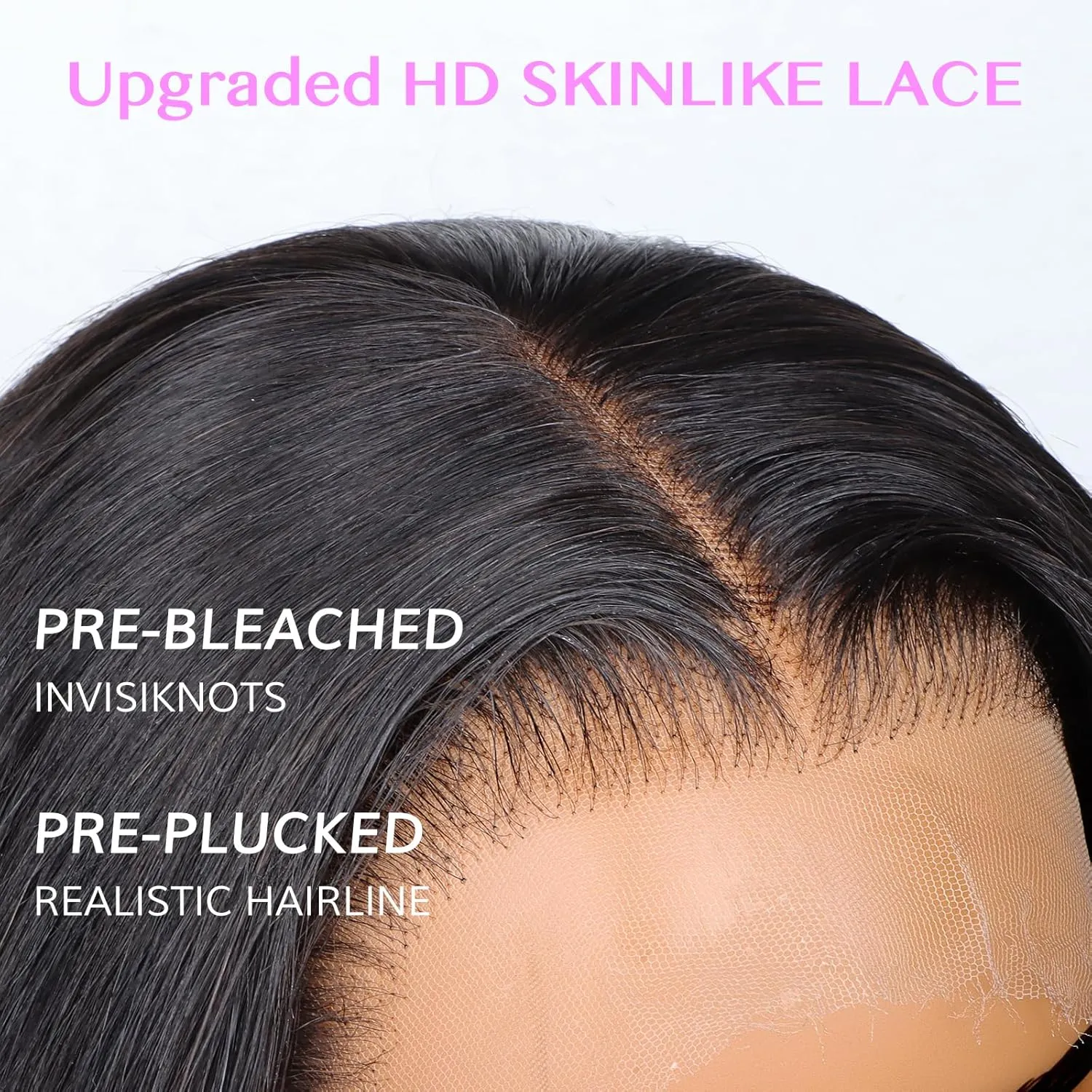 IDN BEAUTY SKINLIKE REAL 13X4 HD Lace Full Frontal Wigs Human Hair 20 Inch 180% Density Body Wave Natural Black 0.1MM Ultra Thin HD lace Frontal Wig Bleached Single Knot Pre Plucked Glueless Wig
