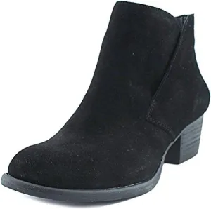 Jessica Simpson Womens Dacine Round Toe Ankle Boot, Black Suede (6 US, Black Split Suede)