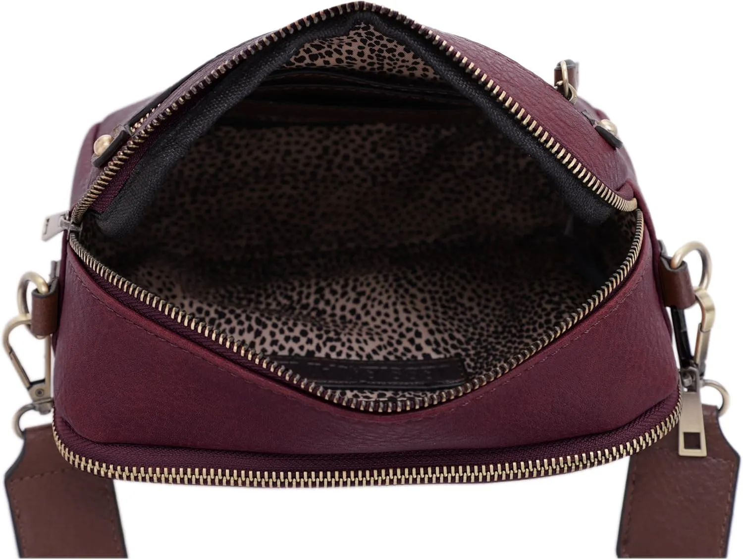 JESSIE & JAMES Small Concealed Carry Camera Crossbody Purse with Wide Shoulder Strap